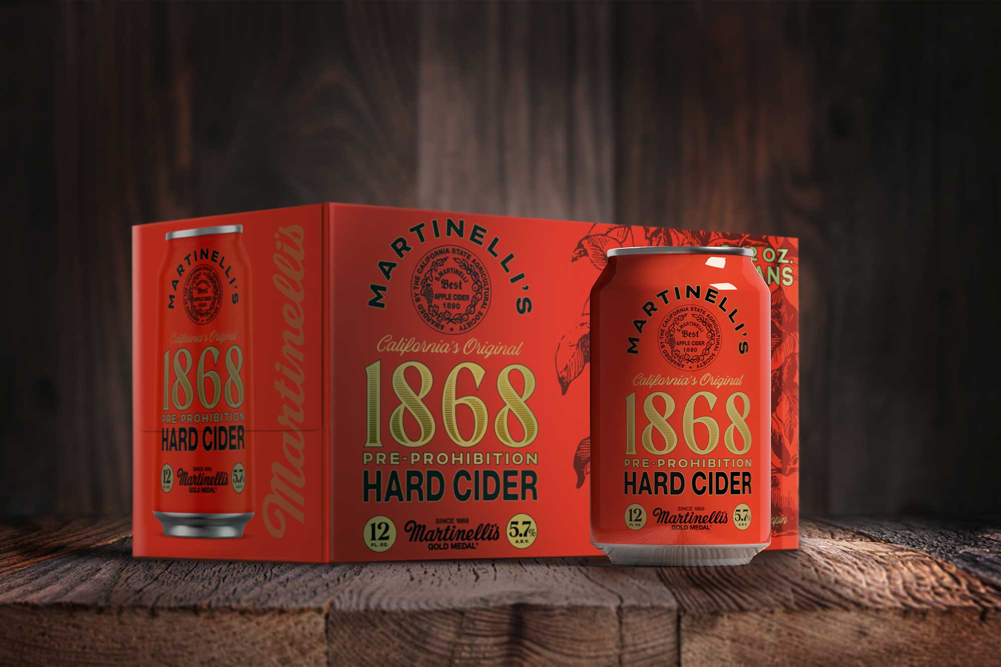 1868 Hard Cider Packaging